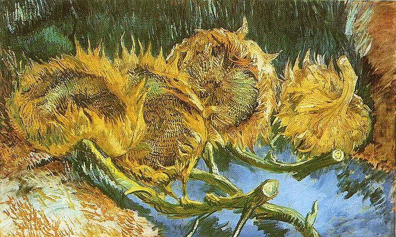 Vincent Van Gogh Four Cut Sunflowers china oil painting image